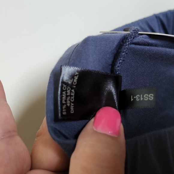 Peruvian Connection Souk Skirt Faux Wrap Deep Blue Skirt Size XL - Picture 8 of 10